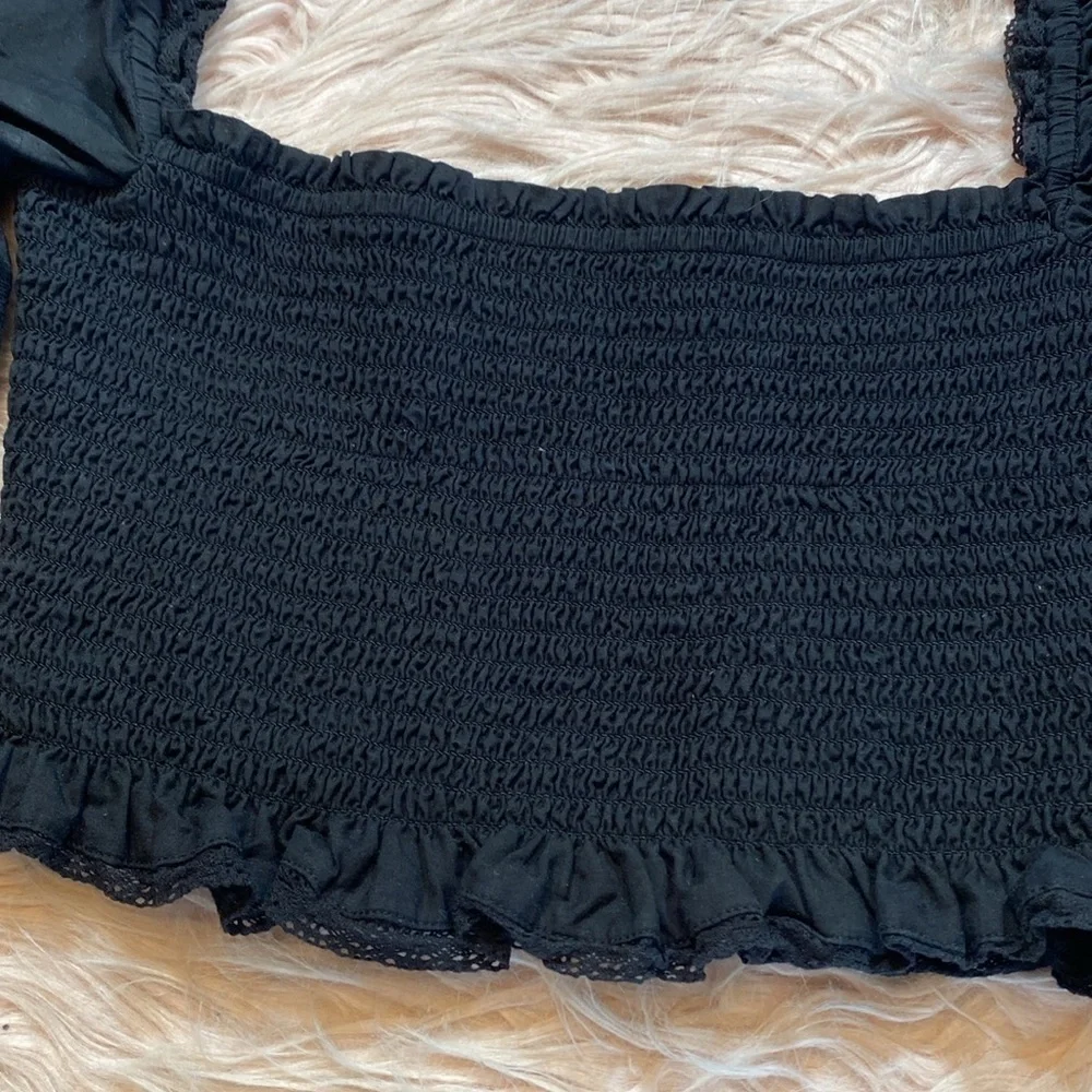 Aritzia Wilfred Soiree Top in Black sz XS